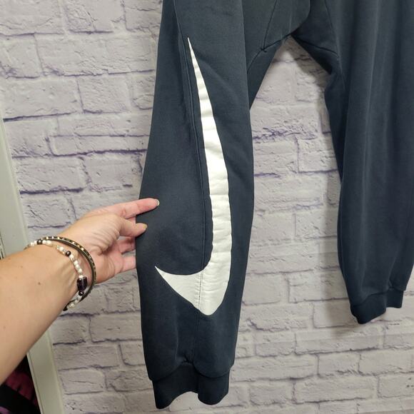VTG 80s Nike Sweatpants Mens XL Big Swoosh Faded Black Athletic Gym Joggers‎ - Picture 2 of 9